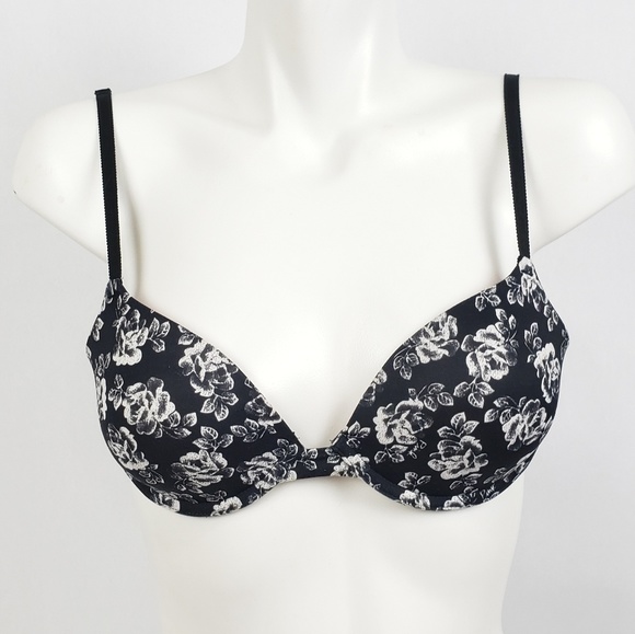 PINK Victoria's Secret Other - Victoria's Secret pink black floral bra underwire PINK Victoria's Secret Other - Victoria's Secret pink black floral bra underwire